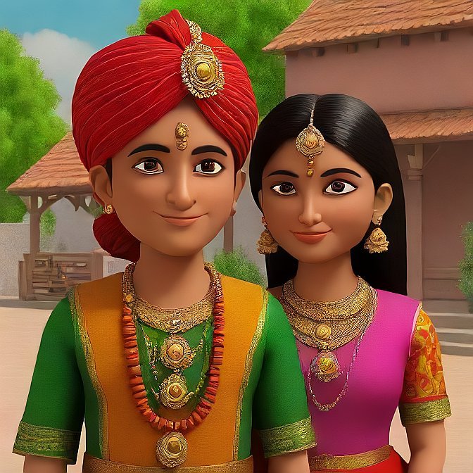 3D cartoon character art